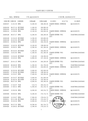 兴业银行流水制作